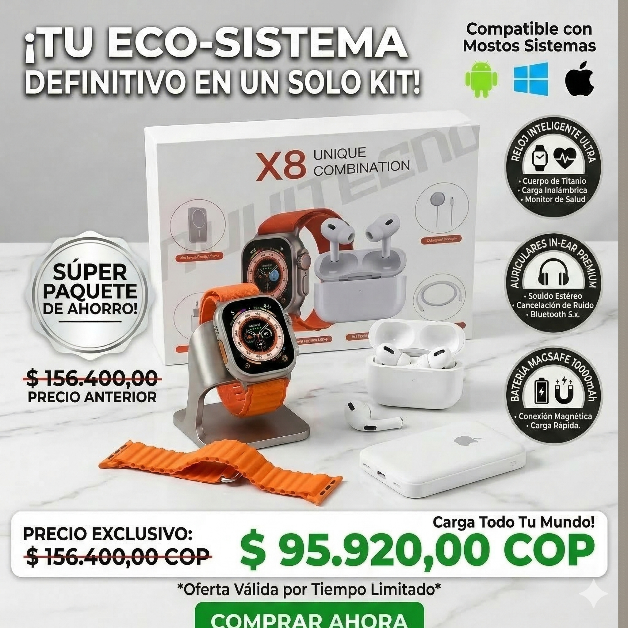 COMBO SMART X8 — El Pack que Reemplaza 3 Compras en 1 Decisión Inteligente