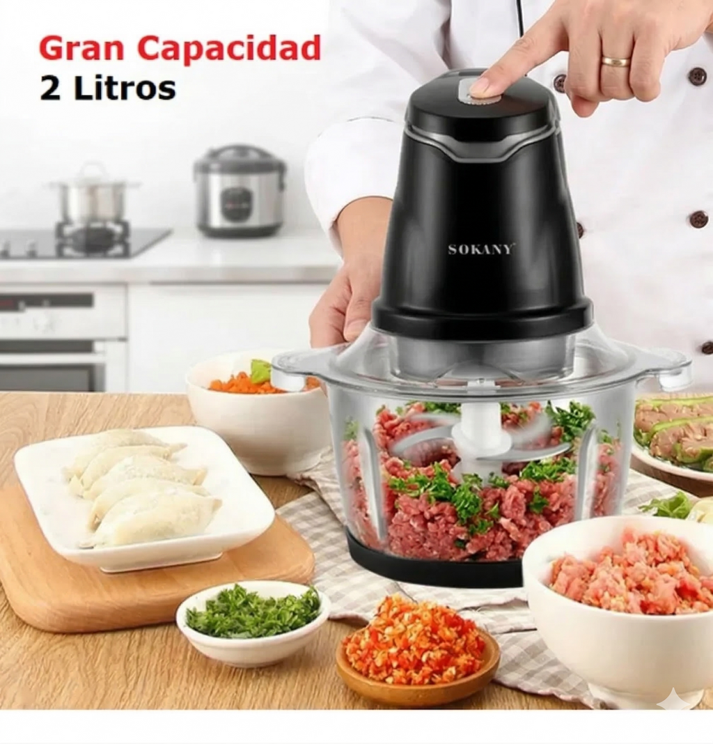 PICADORA ELÉCTRICA SOKANY — Pica, Muele y Tritura en Segundos ⚡