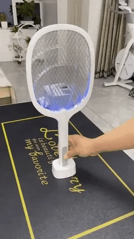 RAQUETA MATA MOSQUITOS RECARGABLE Y PLEGABLE